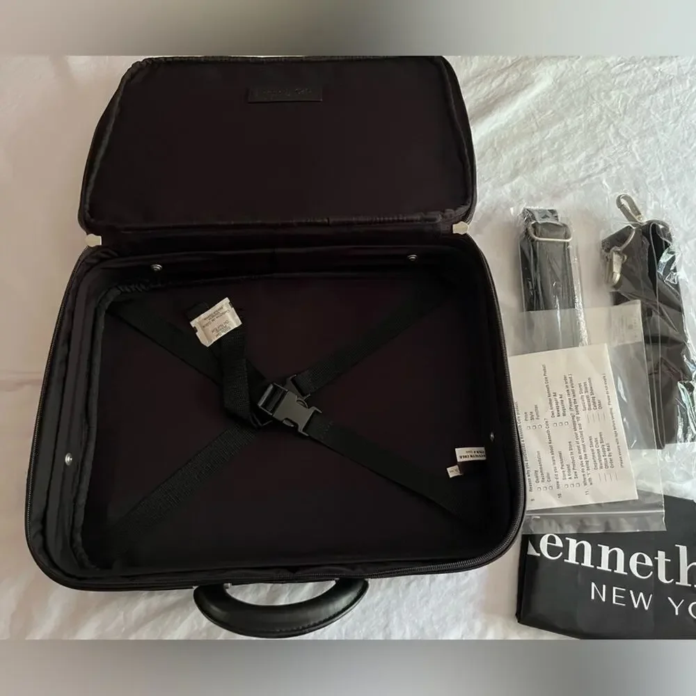 KENNETH COLE NEW YORK Genuine Leather Shoulder Bag Briefcase Business Laptop Bag